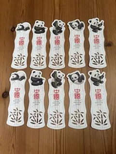 5種コンプ】大阪・関西万博 中国館 パンダ しおり ブックマーク 非売品