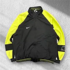 Nike 90s トラックジャケット　ナイキ　袖イエロー　古着
