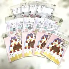 新品★メッセージカード★バースデーカード3種13枚セット★ポップアップカード
