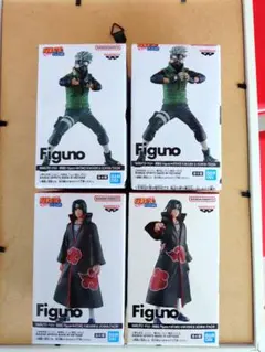 ナルト疾風伝 Figunoフィギュア イタチ・カカシ ４種セット