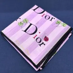 新品✨Diorディオール　 ハンカチ　てんとう虫　クローバー　希少柄　ストライプ