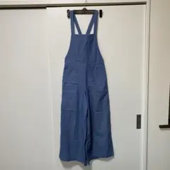 青いワイドレッグサロペットのサムネイル