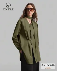 最終値下げONTRE オリーブグリーン ブラウス