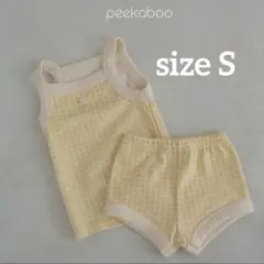 peekaboo トップス＋ボトムスset セットアップ　Sサイズ　イエロー