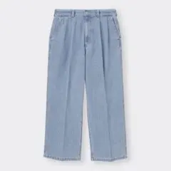 GU スーパーバギーデニムスラックス s