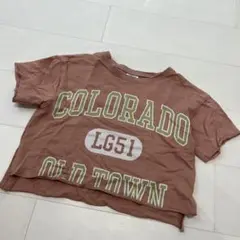 クロップドTシャツ、110、バースデイ