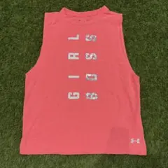3*3様 Under Armour タンクトップ GIRLBOSS ピンク Mのサムネイル
