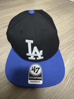 47 CAPTAIN ロサンゼルスドジャース ブラック/ブルー キャップ