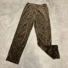 ペーズリー柄　ベロアパンツ USA製