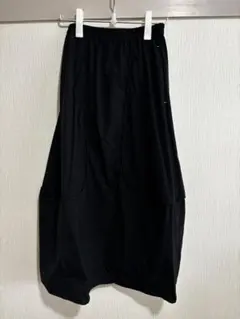 新品タグつき　nagonstans スカート　ネイビー 美品 23AW nagonstans ナゴンスタンス elastic panel skirt