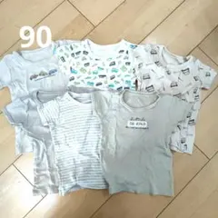 ベビーシャツ 90cm 半袖肌着 6枚セット