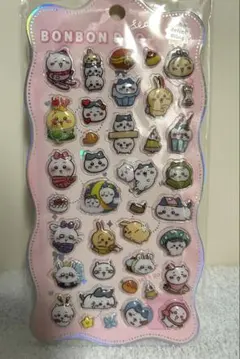 ちいかわ　ボンボンドロップ　ぷっくり　ぷくぷく　シール