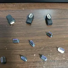 CIO マグネットケーブル用 USB-C取換端子7個＋変換アダプタ3個計10点