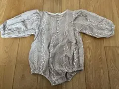 bebe holic 韓国子供服　ロンパース　Mサイズ刺繍　70 80