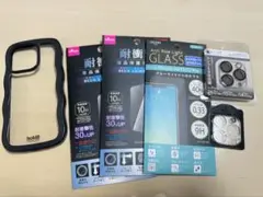 iPhone14pro カバー　ガラスフィルム　カメラフィルム　holdit