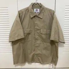 Dickies 半袖シャツ ベージュ M