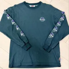 BEN DAVIS ダークグリーン 長袖Tシャツ Lサイズ