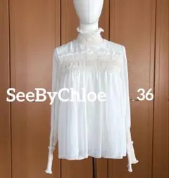 【美品】シーバイクロエのふんわりシフォンブラウスSEE BY CHLOE36のサムネイル