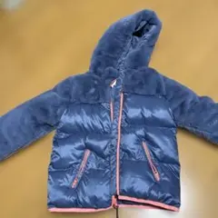 GAP フード付き中綿コート 130cm ネイビー