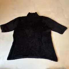LB COMPANY ハイネック ニット 半袖 ブラック