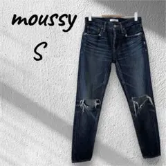 moussy マウジー テーパードダメージデニム ジーンズ カジュアル S