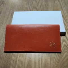 皇居限定品】菊の御紋入り 名刺入れ 赤色 ワインレッド 皇居財布