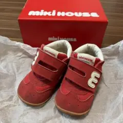 MIKI HOUSE ベビーシューズ 13.5cm レッド