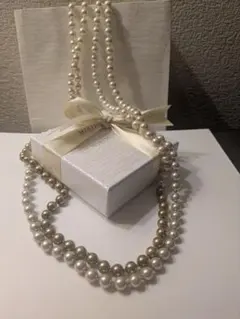 【京王百貨店で購入　極美品】パールのロングネックレス　入学式　卒業式　結婚式