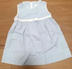 parentsdream 水色 ワンピース 80　お出掛け　女の子のサムネイル