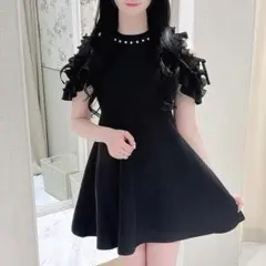 フリル袖OP♡フリル袖ワンピース♡EVG-075