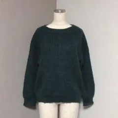 レプシィム アルパカ モヘヤ ニット グリーン