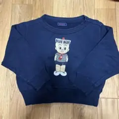 ブルーブルー刺繍ネイビートレーナー