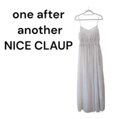 SL95【 NICE CLAUP】シフォンキャミロングワンピース　フェミニン