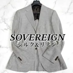 三者混 SOVEREIGN ソブリン テーラードジャケット シルク リネン 春夏のサムネイル