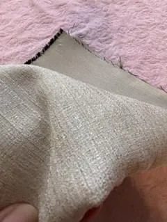 ハギレ② 遮光2級　ドレープカーテン　 ラメ入りベージュ　シンコール