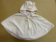 MIKI HOUSE 花柄ポンチョ M-5