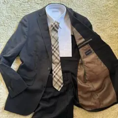 ザスーツカンパニー　セットアップスーツ REDA ストライプ ネイビー