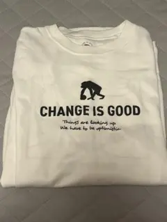 EGOZARU CHANGE IS GOOD Tシャツ XL ホワイト ロンＴ