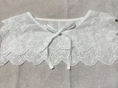 ホワイト刺繍つけ襟