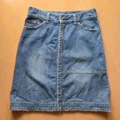 デニムスカート ボタンフロント Aライン