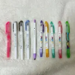 蛍光ペンセット 多色 10本