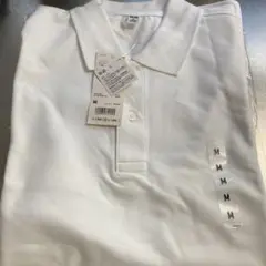 UNIQLO ドライカノコポロシャツ 半袖 白 M 新品