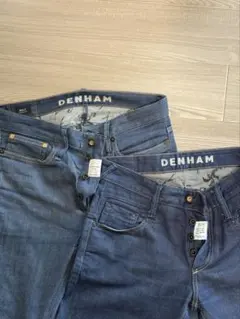 DENHAM ダークブルーデニム 2本セット
