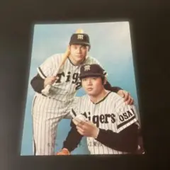 カルビー73年　江夏・田淵（阪神）No.51　ルーキーカード 　プロ野球カード
