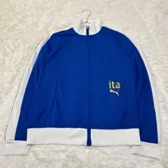 PUMA プーマ イタリア トラックジャケット ブルー ホワイト サッカー　M