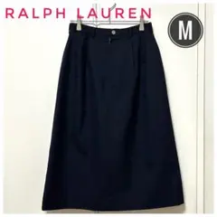 RALPH LAURENラルフローレンスカート 100%ウールネイビー サイズ9