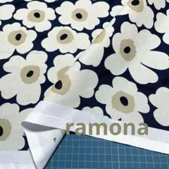 ⭐️キープ NEW マリメッコ 生地 ミニウニッコ ミッドナイトブルー2025秋冬