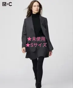 ✨未使用✨【UNIQLO:C】Sサイズ ツイードテーラードジャケット