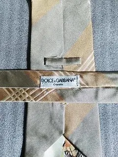 DOLCE＆GABBANA　織り柄　シルクネクタイ　イタリア製