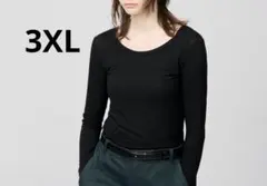 新品 ユニクロ 極暖ヒートテック カシミヤブレンド UネックT 長袖 3XL